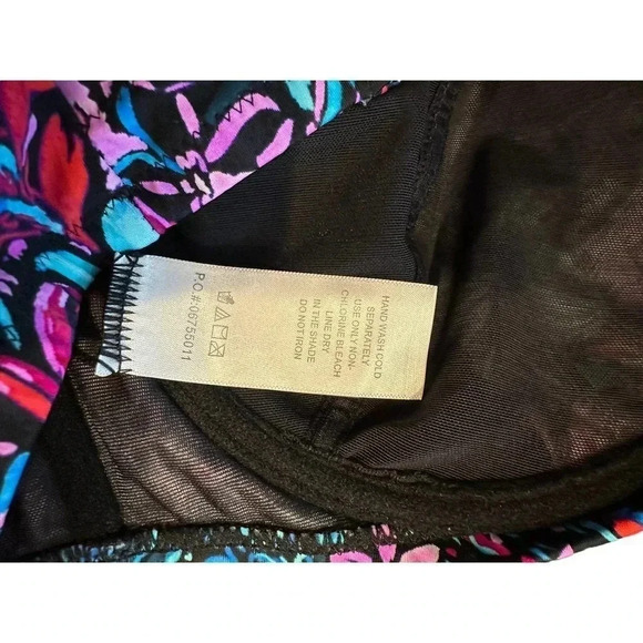 Swimsuits for All Women's Multicolor Captain Underwire Bikini Top Size 16 - Picture 5 of 6